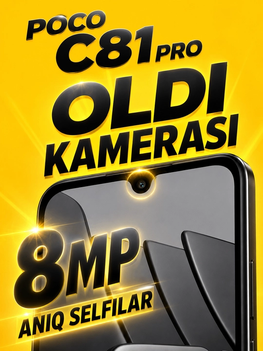 POCO C81 Pro смартфон,процессор MediaTek Helio G100,Black