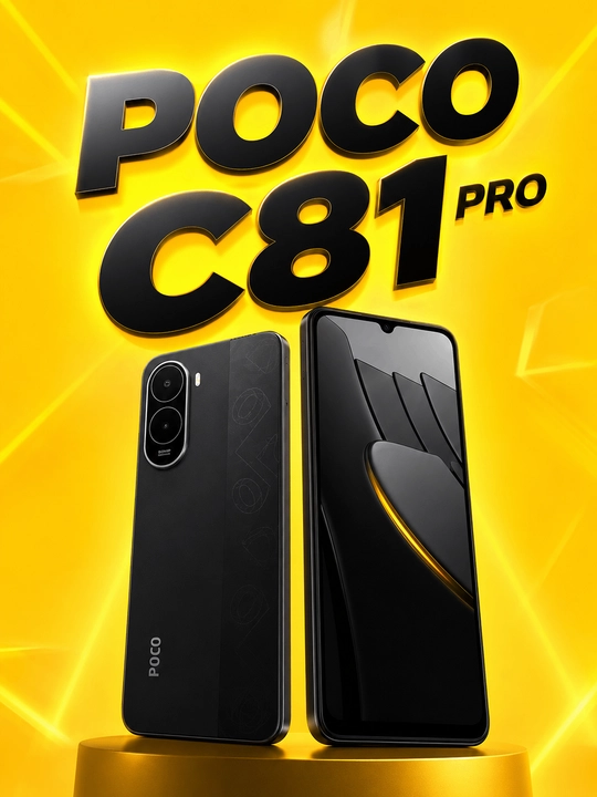 POCO C81 Pro — MediaTek Helio G100 protsessorli smartfon, Black - 