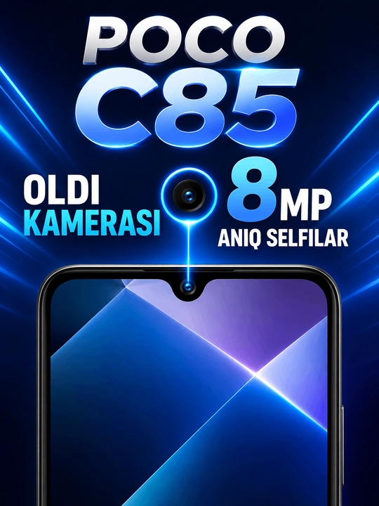 POCO C85 — смартфон, процессор UNISOC T606, черный