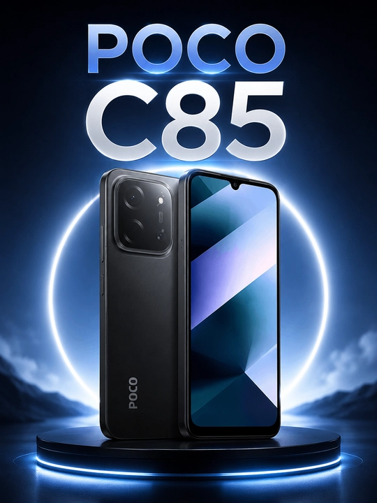 POCO C85 — смартфон, процессор UNISOC T606, черный - 
