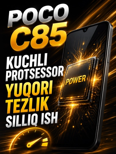 POCO C85 — смартфон, процессор UNISOC T606, черный
