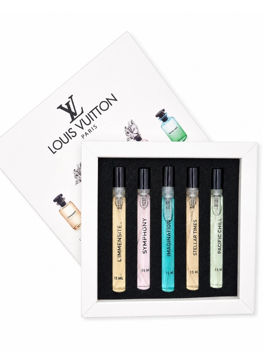 5 xil parfyum mini to‘plami: L’Immensité, Symphony va boshqalar, 5×15 ml