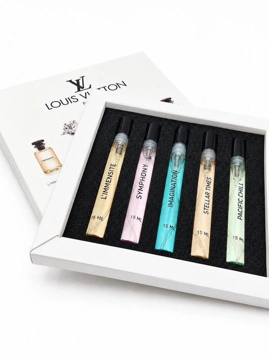 5 xil parfyum mini to‘plami: L’Immensité, Symphony va boshqalar, 5×15 ml
