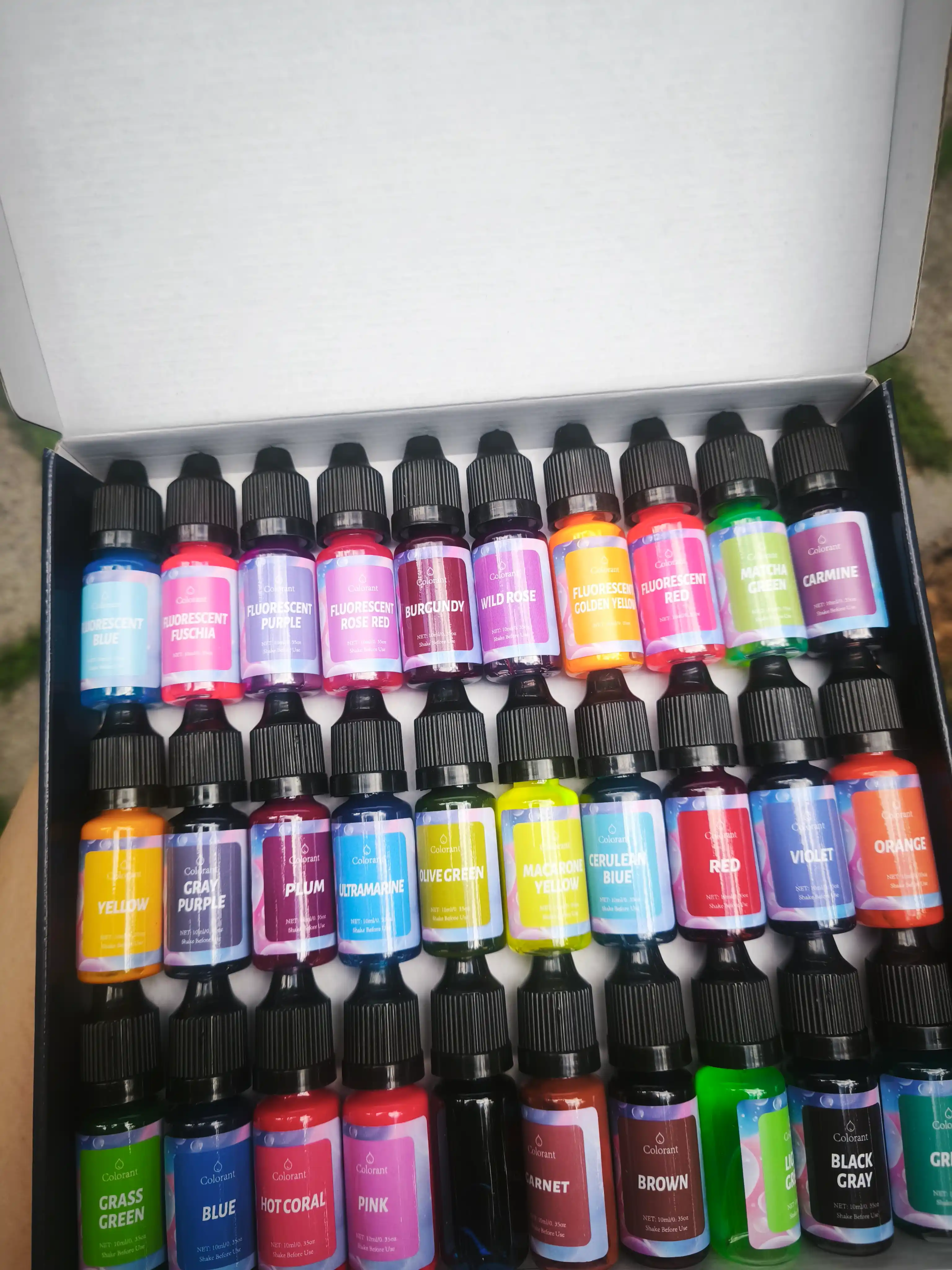 Sham va sovun bo'yoq, mum va sovun uchun suyuq pigment 10 ml