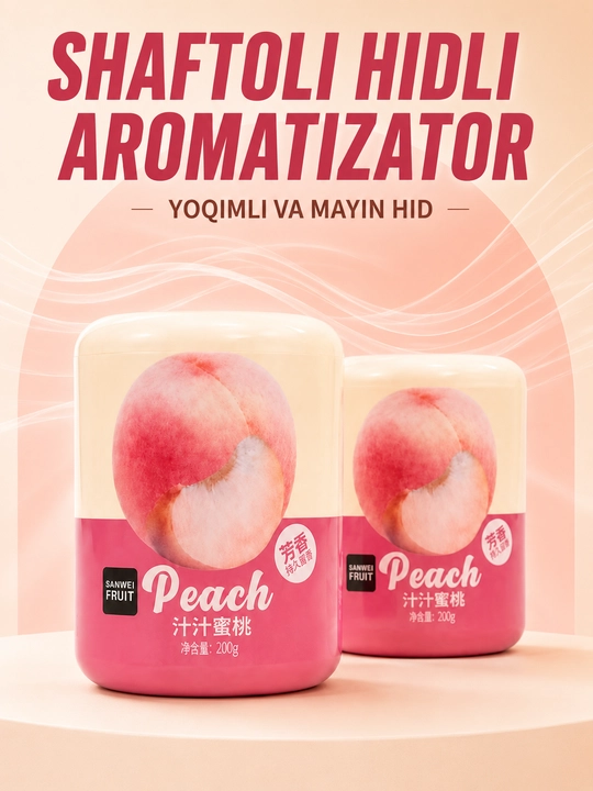 Avtomobil uchun gelli havo tozalagich 200 g, salon va uy uchun xushbo‘ylantirgich - 