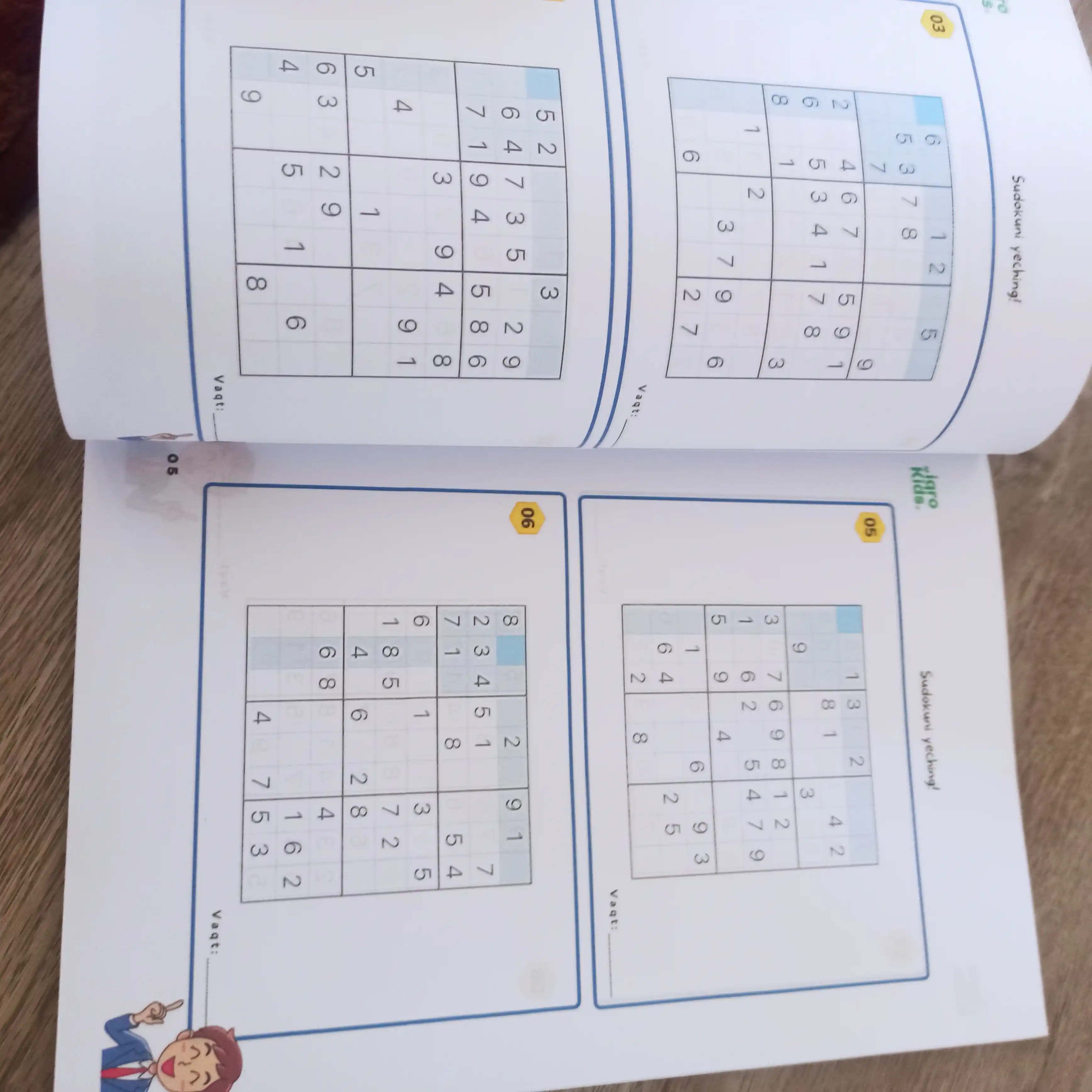 Sudoku – mantiqiy boshqotirmalar