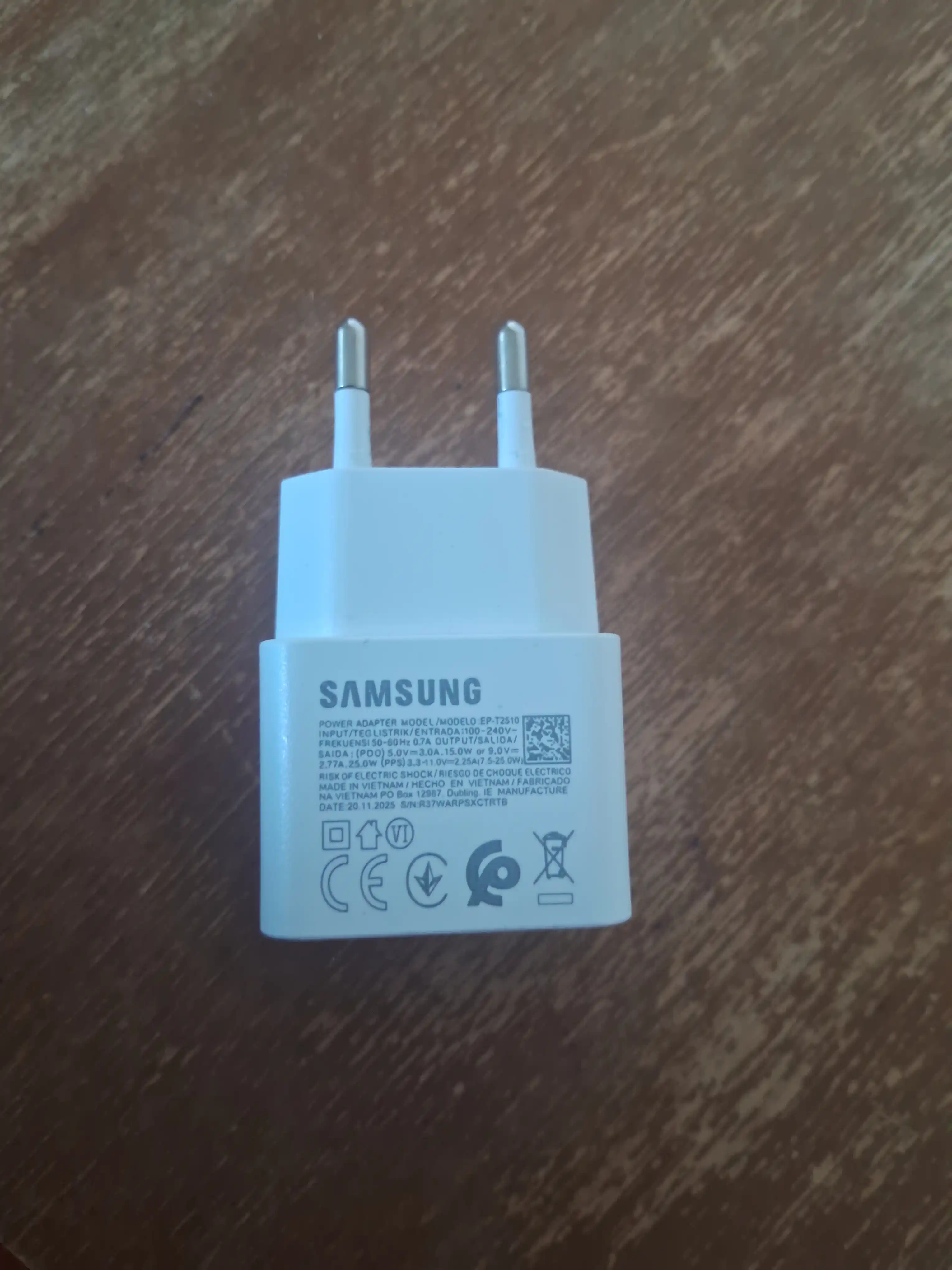 Зарядное устройство, головка, зарядка 25W, Samsung PD adapter Type-c