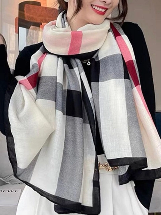 Ayollar ro‘moli, ayollar uchun, ipak ro‘mol, hijob, 90x90 sm - 