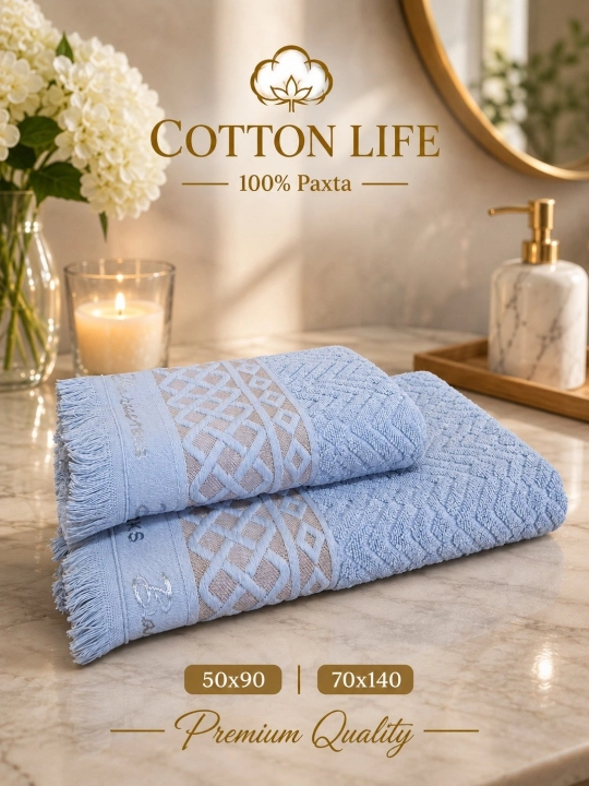 Cotton Life банные и лицевые полотенца