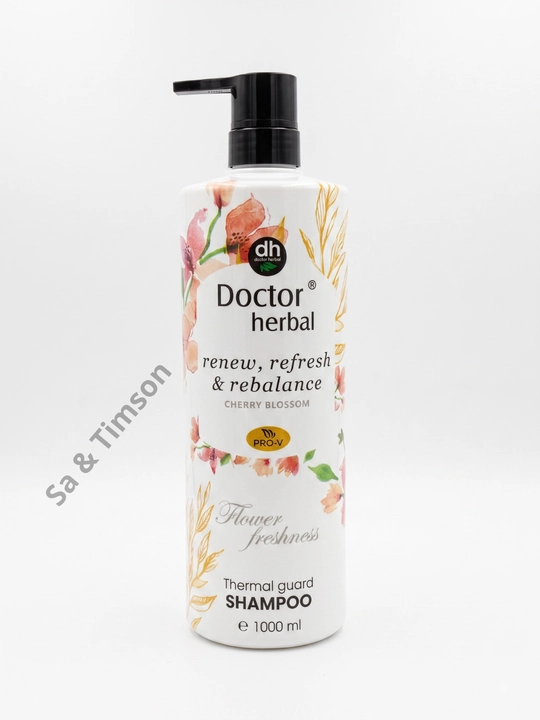 Шампунь для волос Doctor Herbal PRO-V, термозащита, цветочный аромат, 1000 мл