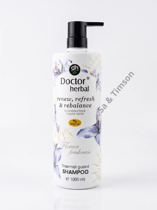Шампунь для волос Doctor Herbal PRO-V, термозащита, цветочный аромат, 1000 мл