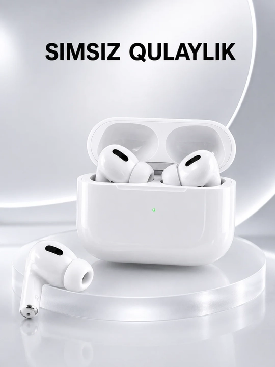 Беспроводные сенсорные наушники Pods Pro для iPhone и Android, с зарядным кейсом - 