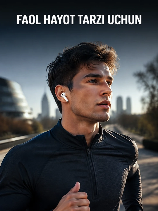 Airpods Pro simsiz sensorli quloqchinlar, iPhone va Android uchun quvvatlash qutisi bilan