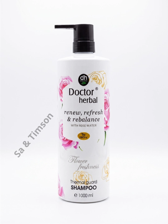 Шампунь для волос Doctor Herbal PRO-V, термозащита, цветочный аромат, 1000 мл