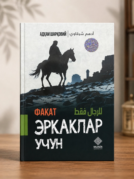 Только для мужчин, Адхам Шаркави. Книга на узбекском языке - 