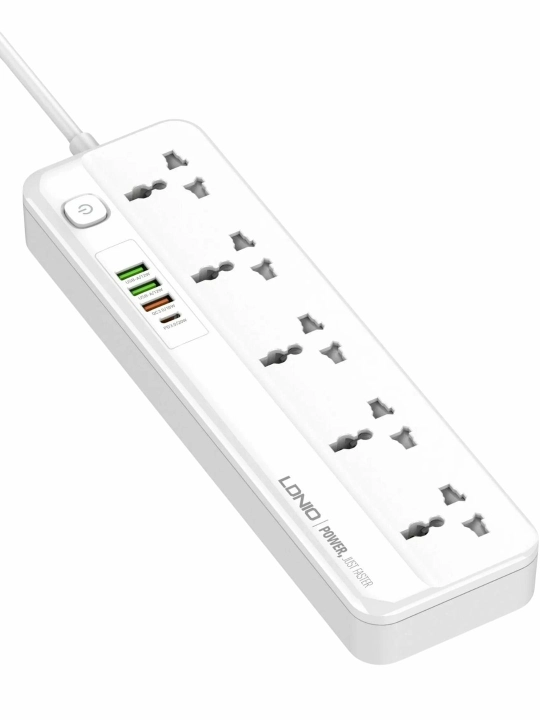 LDNIO SC5415 — универсальный удлинитель и зарядное устройство на 9 устройств