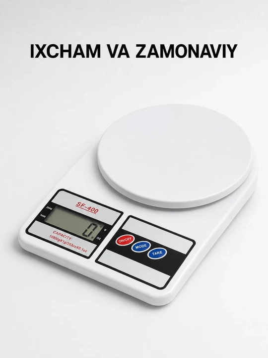 SF-400 elektron oshxona tarozisi, 10 kg gacha , toroz