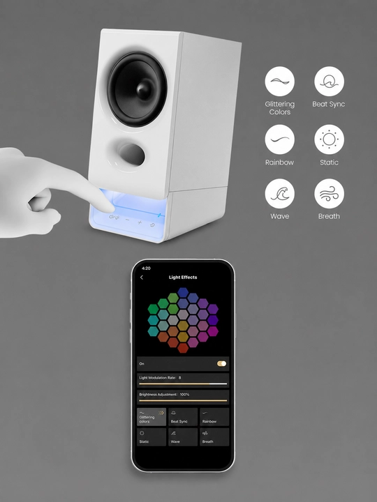 Edifier R20BT – Bluetooth 6.0, USB-C faol kompyuter kolonkalari, 5Watt RMS