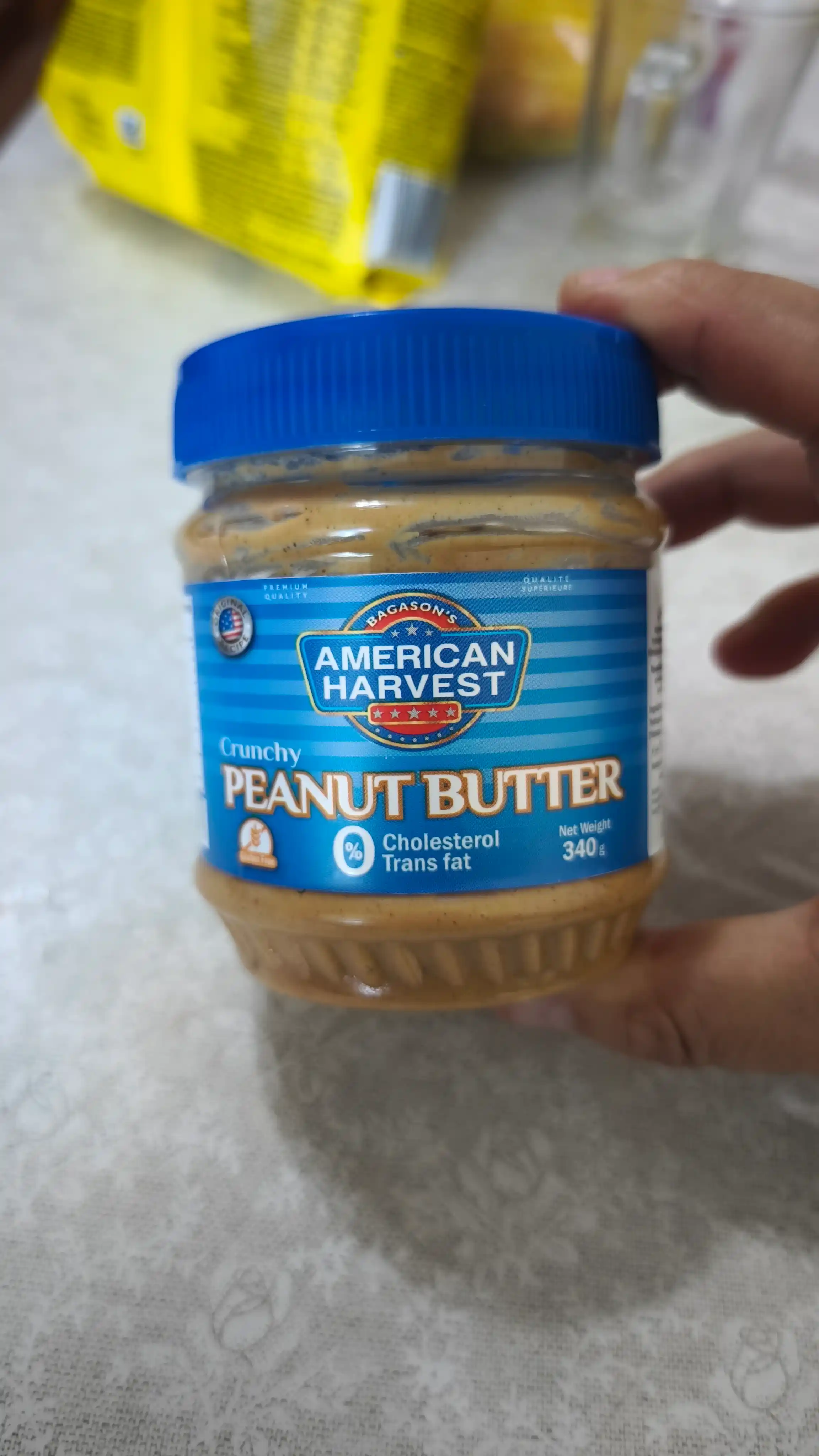 American Harvest yer yong‘oq pastasi kremli, 340 g – xolesterinsiz, vegetarianlar uchun