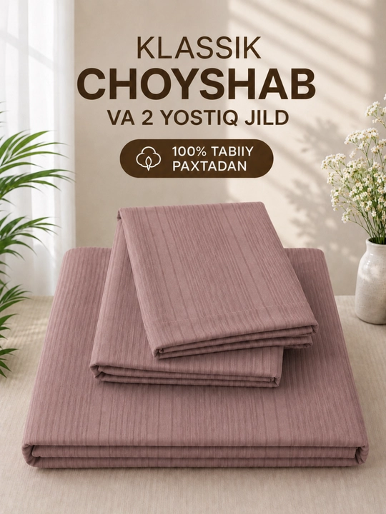 Ikki kishilik choyshab to‘plami, choyshablar to‘plami, paxtadan