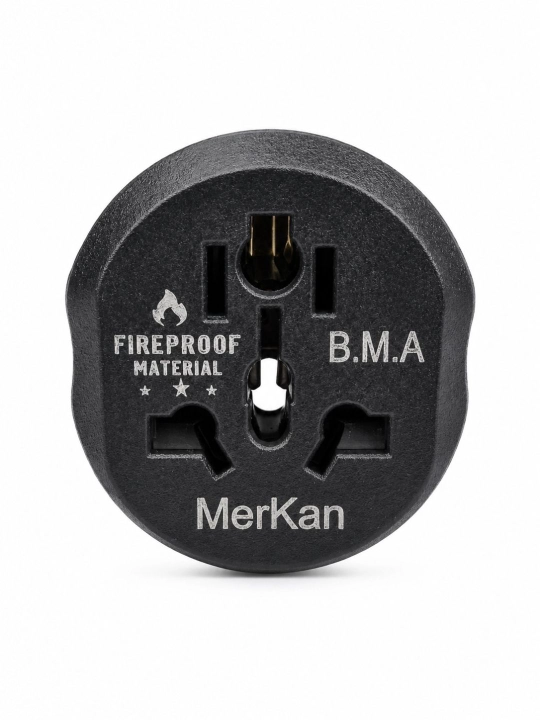 Evro va o'zbek rozetkalari uchun, universal adapter Merkan KT 168, terminator, 16 A