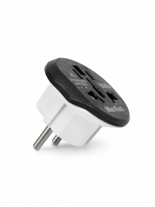 Evro va o'zbek rozetkalari uchun, universal adapter Merkan KT 168, terminator, 16 A