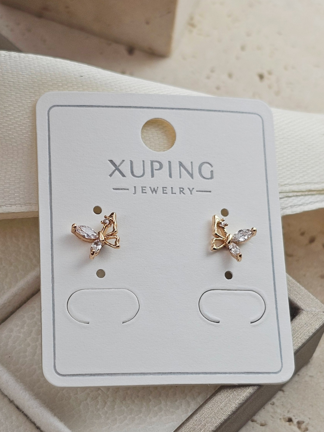 Женские серьги золотого цвета, бренд Xuping - 
