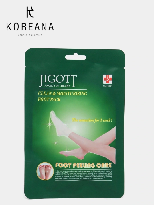 Jigott Oyoq uchun peeling paypoqchasi, po'st tashlaydigan va yumshatuvchi niqob (1 juft) - 