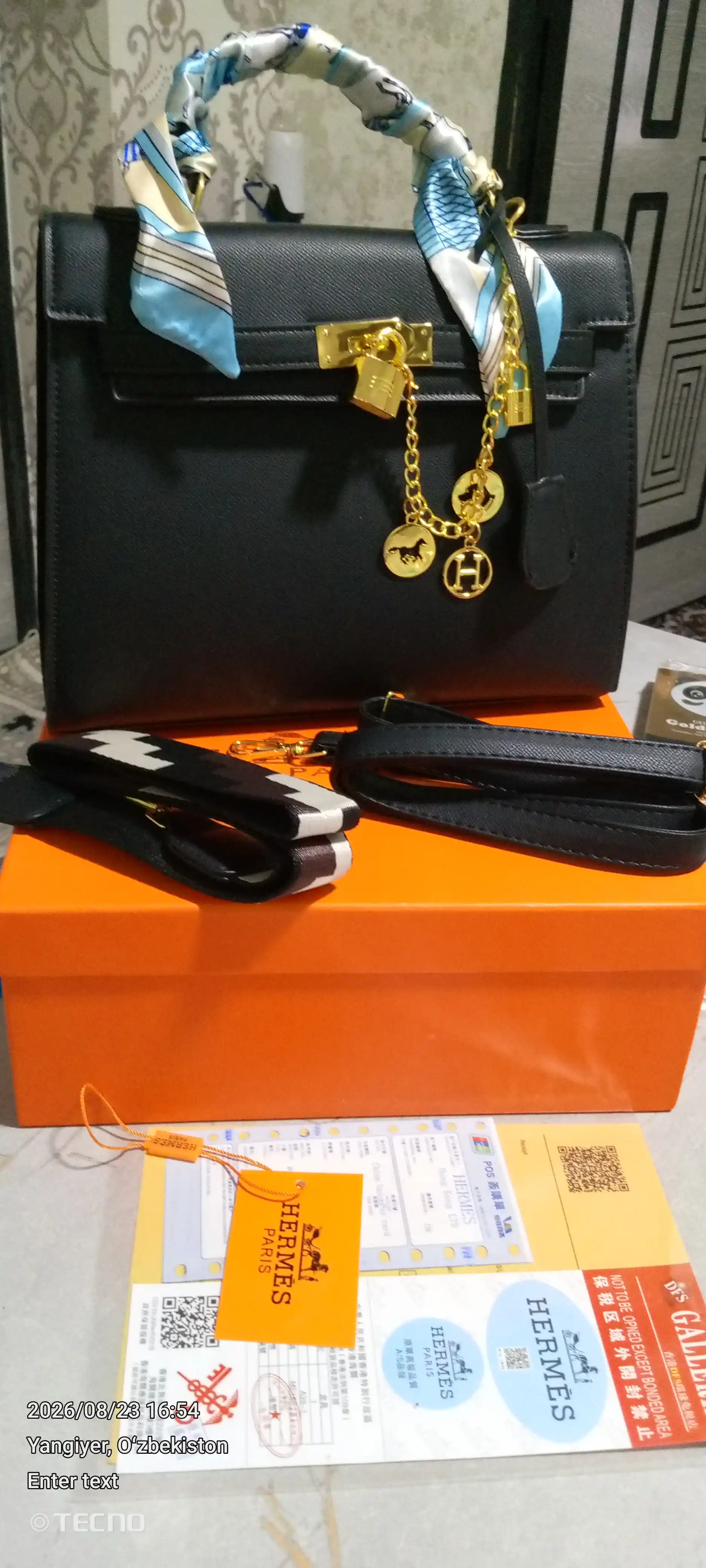 Женская сумка в стиле Hermes, подходящая для повседневного использования