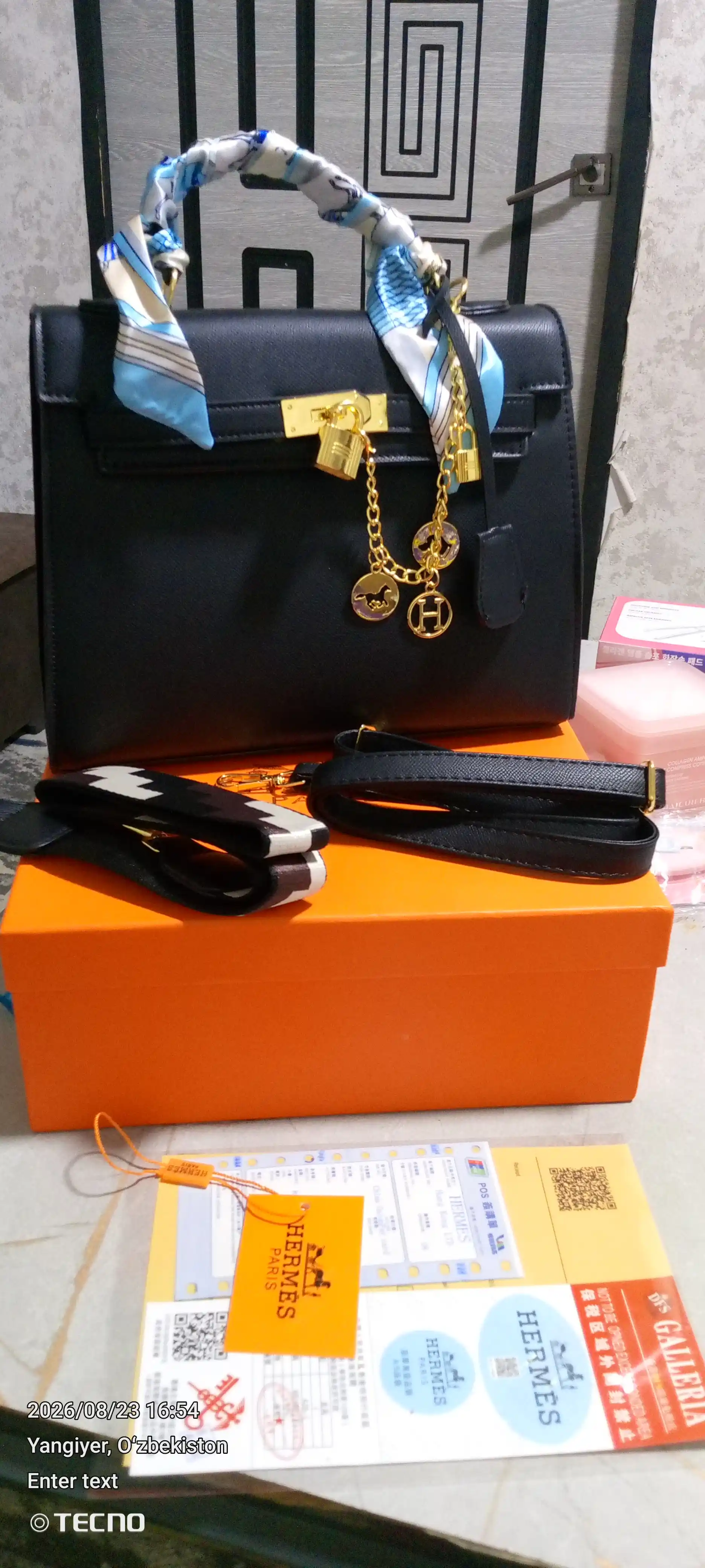 Женская сумка в стиле Hermes, подходящая для повседневного использования