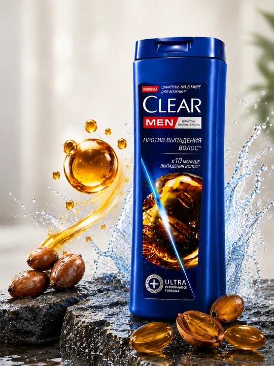 Clear Men Против выпадения волос — шампунь против перхоти для мужчин