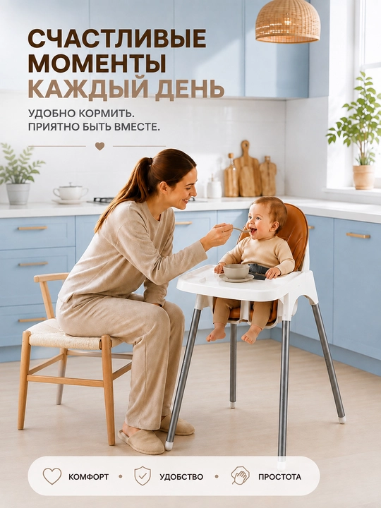Детский стульчик для кормления, детское кресло стульчик для малыша