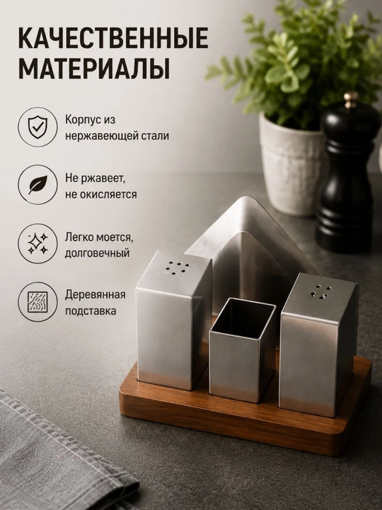Органайзер для кухни и специй — набор подставкой для хранения