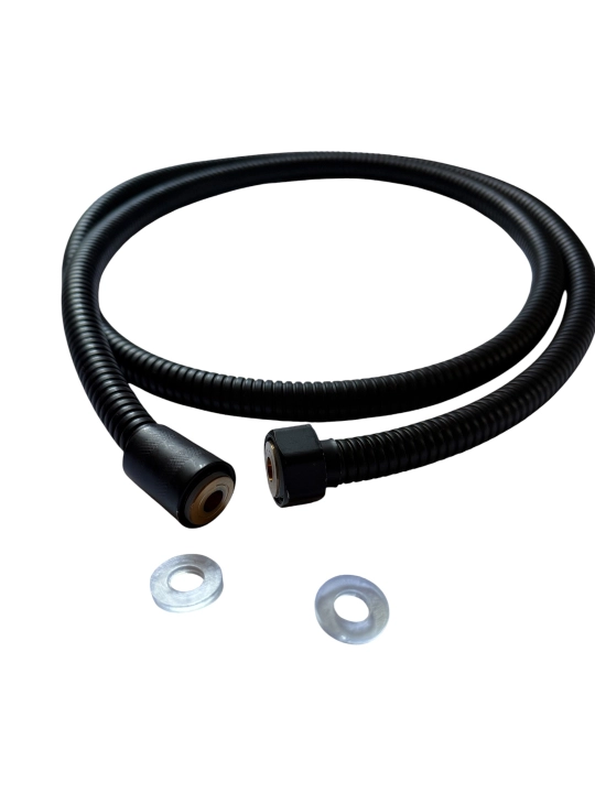 White Bear Double Lock dush shlangi, 150 sm, xrom, G 1/2 dyuym - 