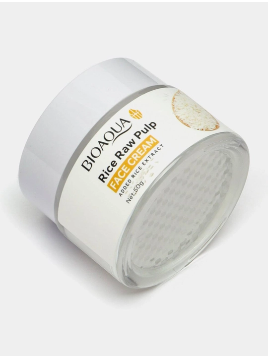 Guruch ekstrakti qo‘shilgan yuz uchun namlantiruvchi krem, Bioaqua, 50 g