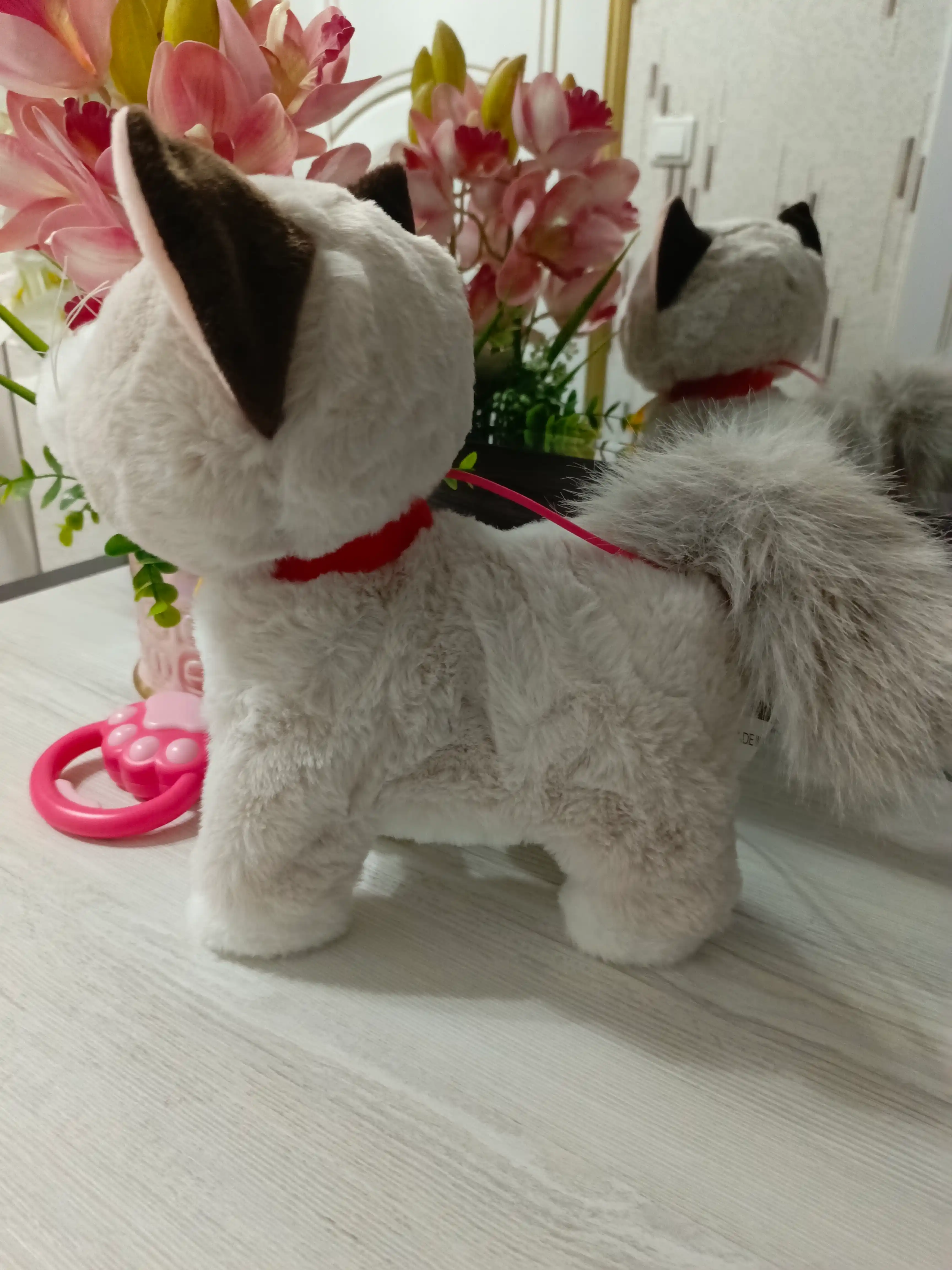 Котенок игрушка интерактивная, кошка робот, собачка робот, умный кот ходит, мяукает, лает 