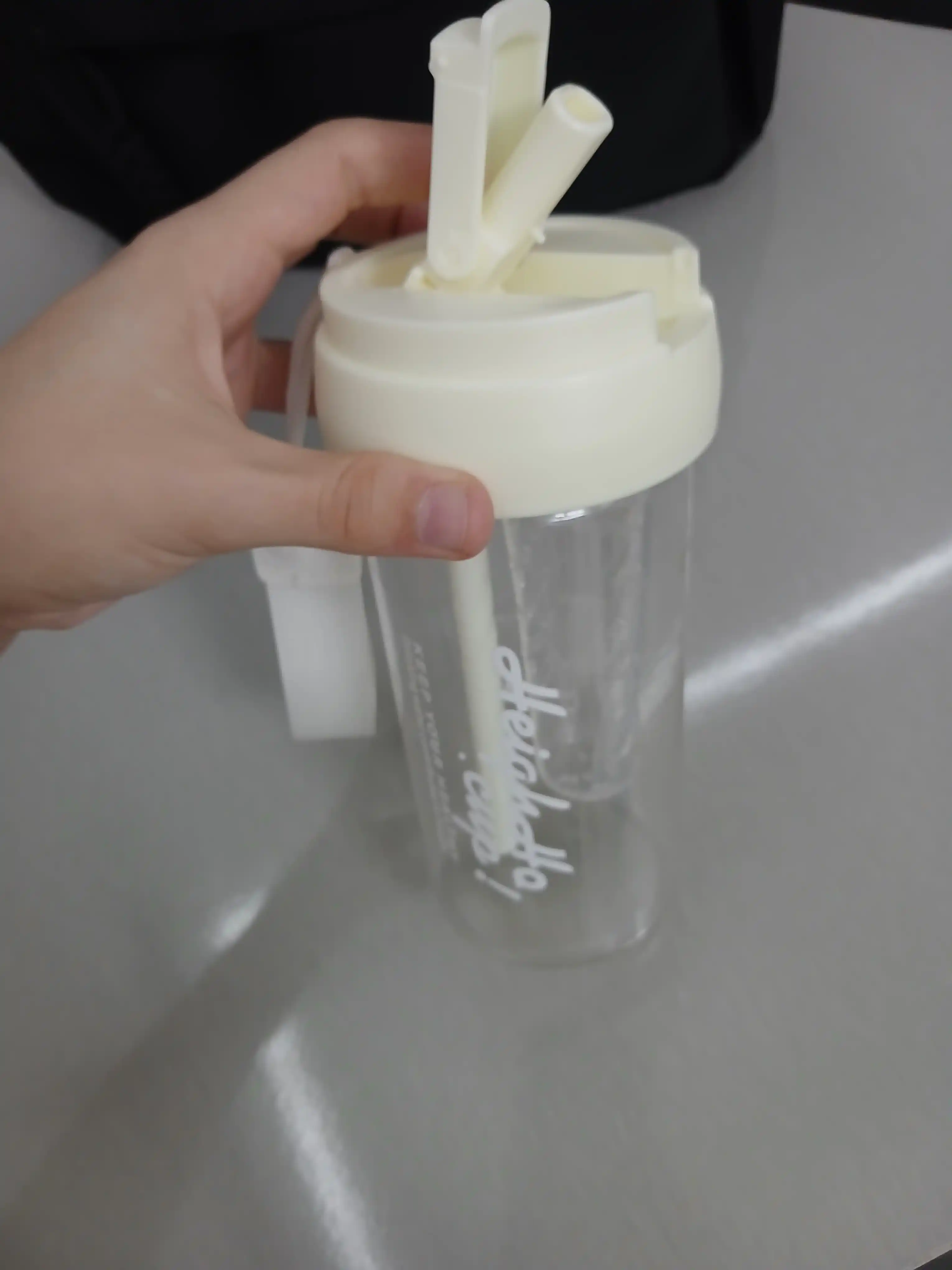 Бутылка для воды с трубочкой, современная бутылка "Принцесса" с сеточкой для фруктов,580мл