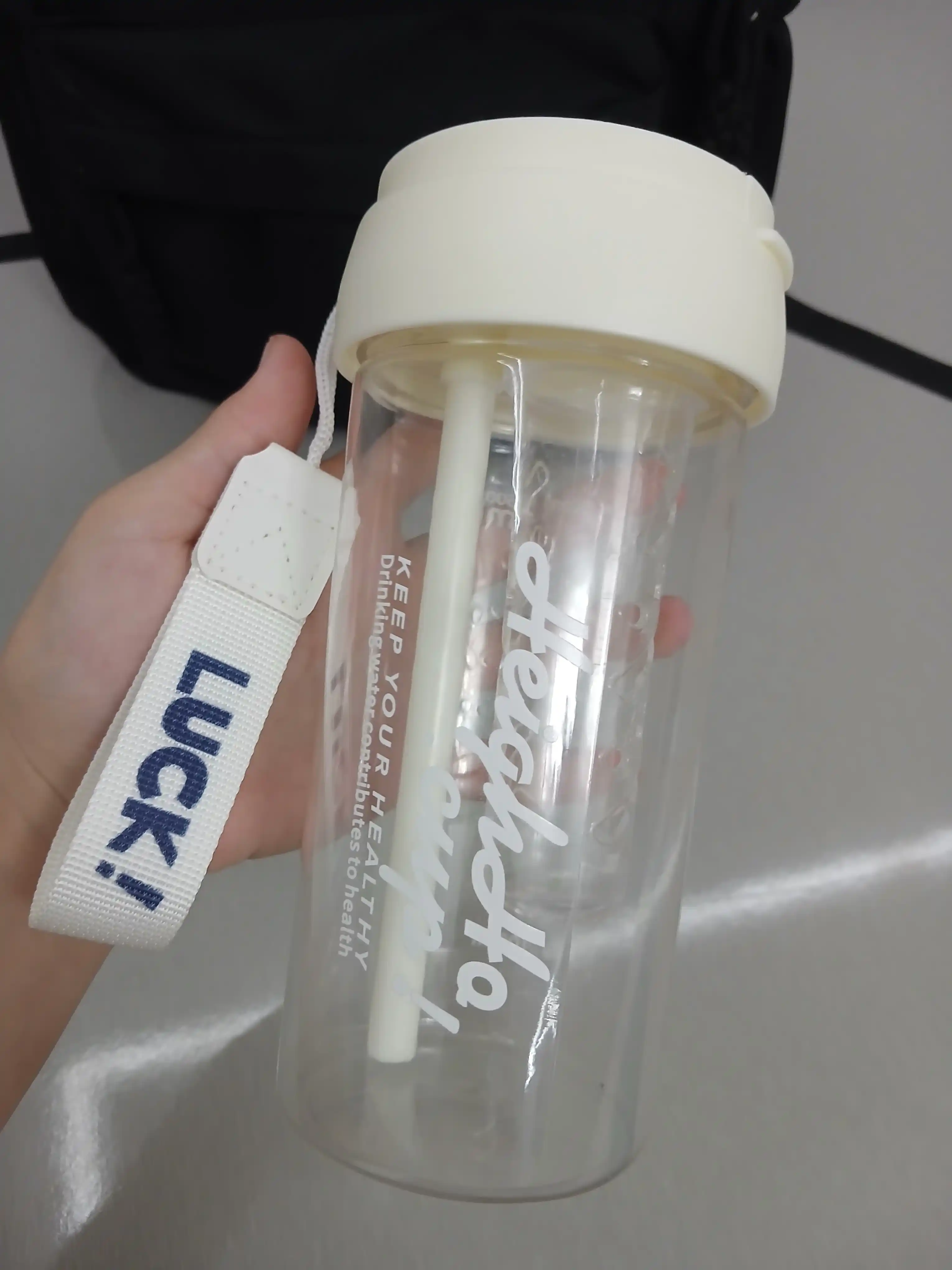 Бутылка для воды с трубочкой, современная бутылка "Принцесса" с сеточкой для фруктов,580мл