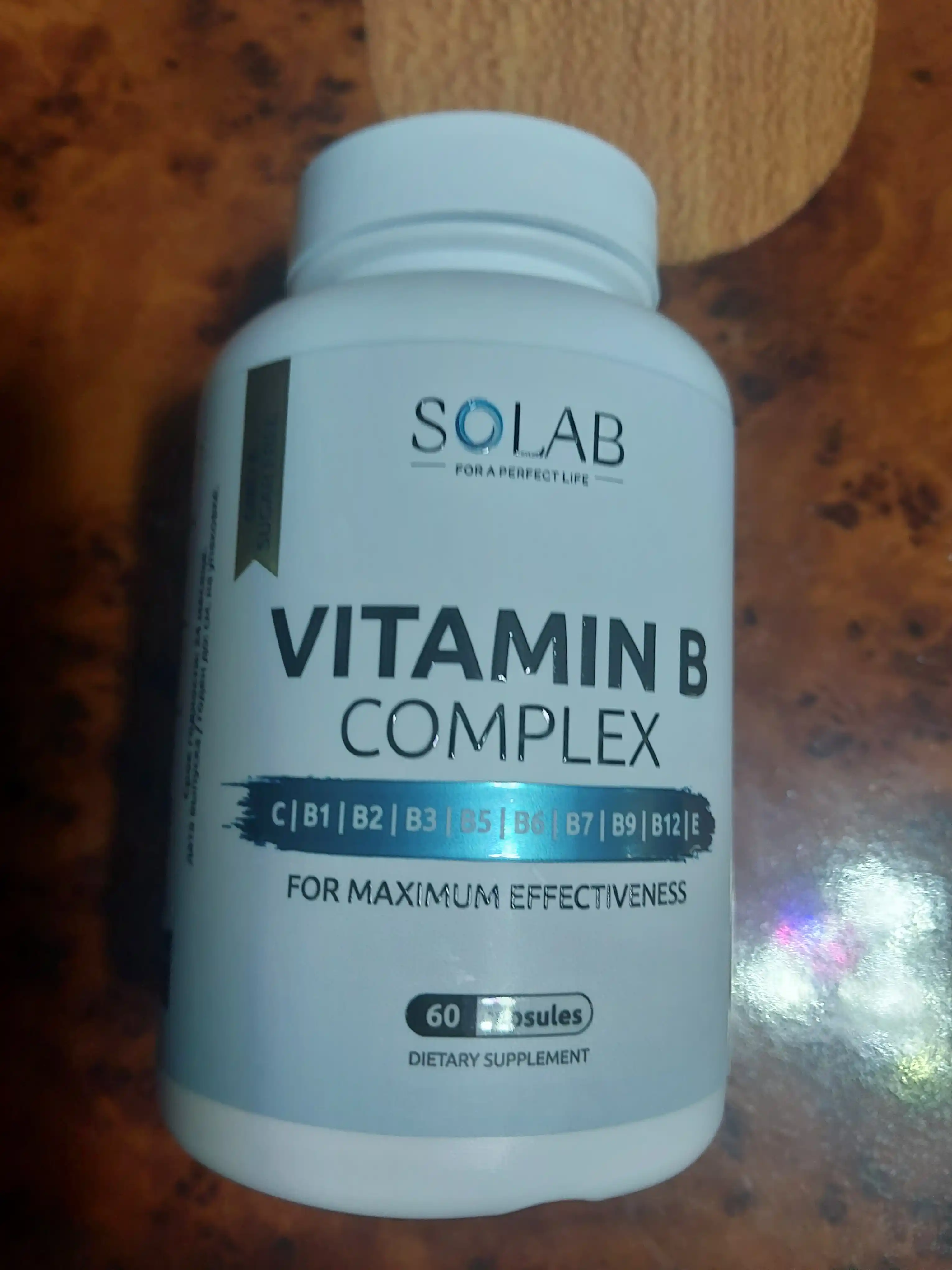 Витамины группы В, SOLAB, 60 капсул