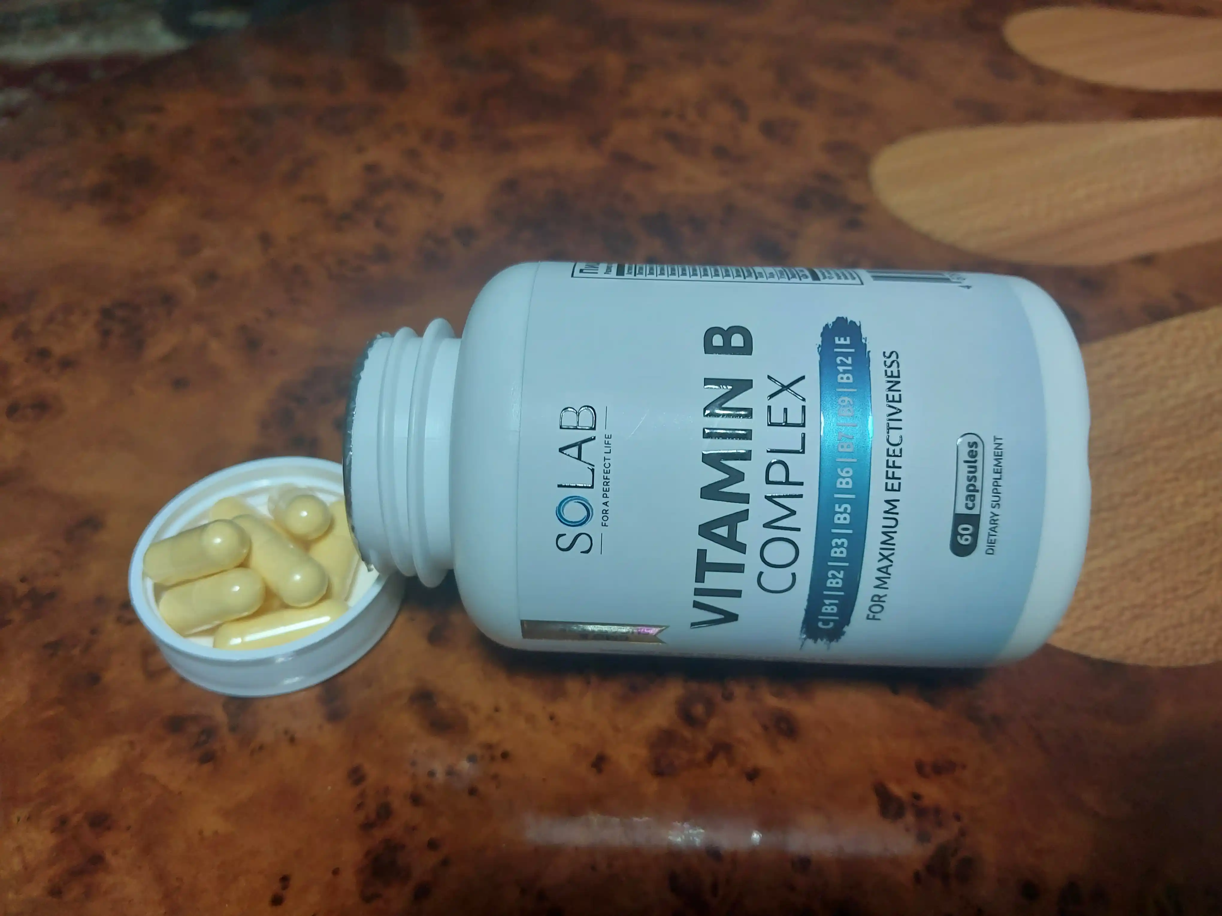 Витамины группы В, SOLAB, 60 капсул