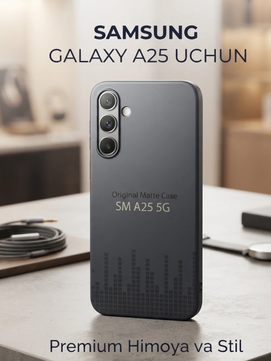 Samsung Galaxy A25 5G uchun himoya g‘ilofi, qora - 