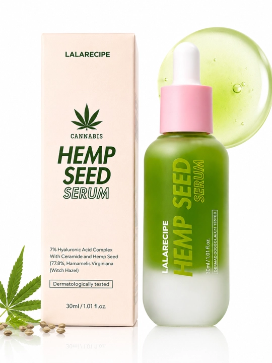 LALARECIPE Hemp Seed Serum tinchlantiruvchi va namlantiruvchi yuz serumi 30 ml - 