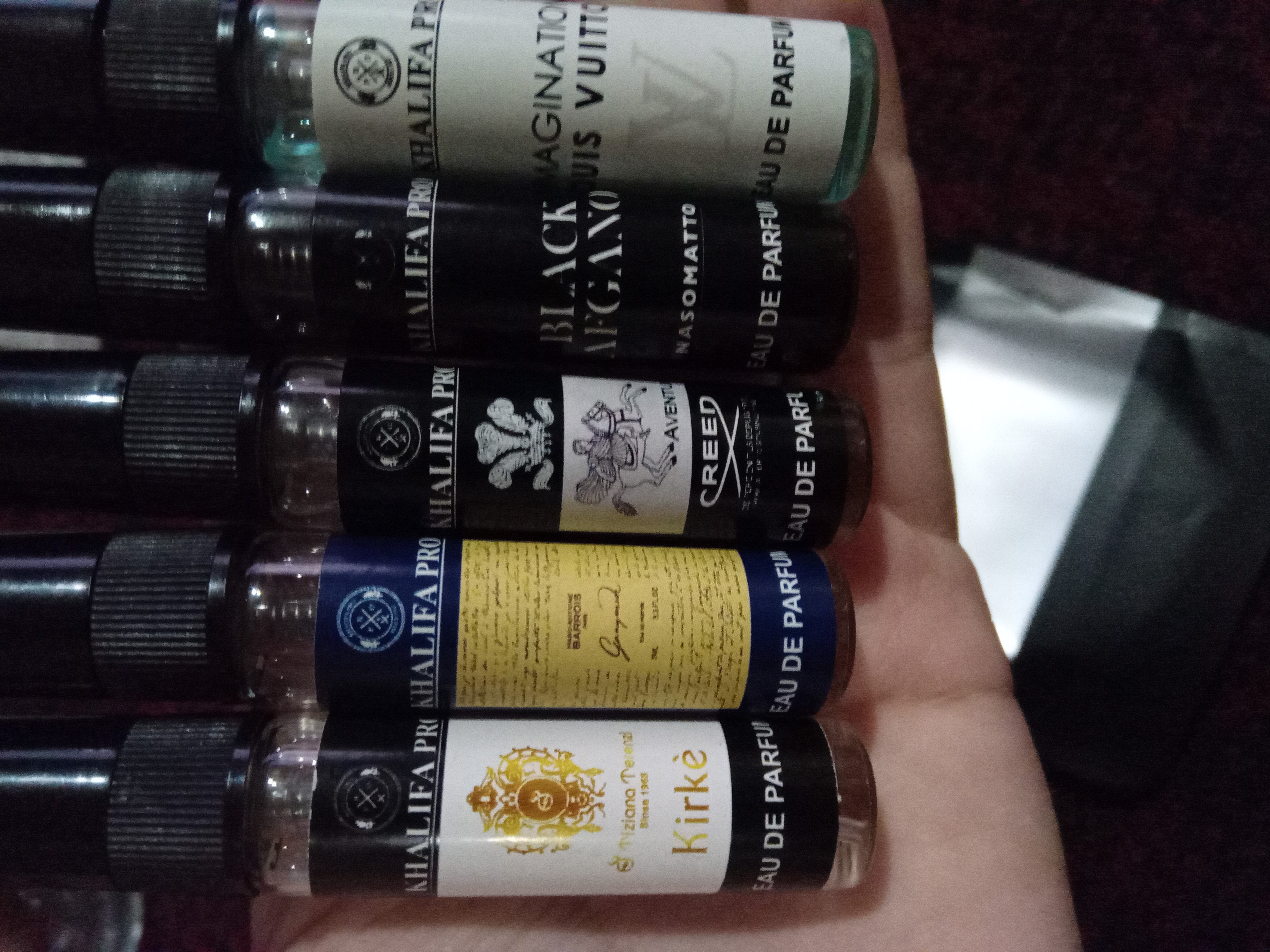 Erkaklar uchun sovg'a: atirlar to'plami 5 tasi 1 da — Ganymede, Black Afgano, Creed, 10 ml