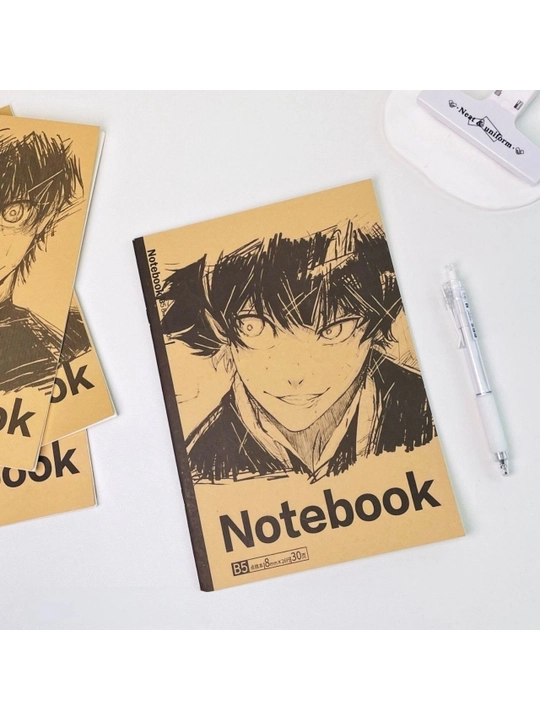 Kraft muqovali B5 daftar (anime / O'rgimchak-odam printli), 30 varaq - 