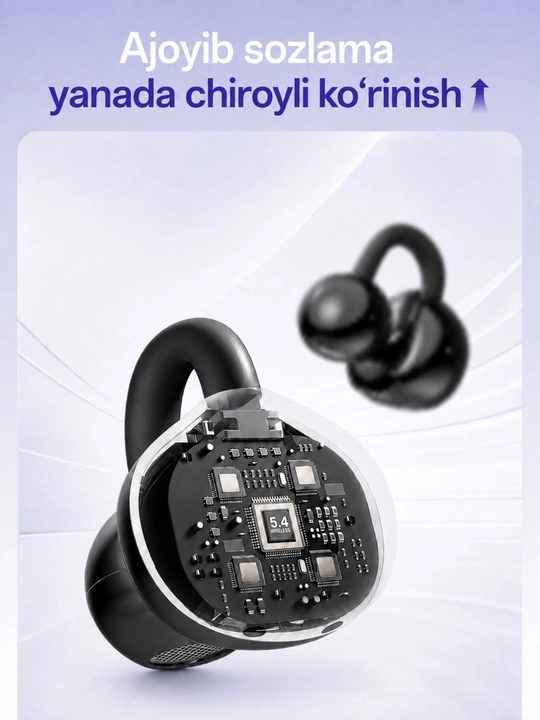 Simsiz bluetooth quloqchinlar Q71 sensorli Bluetooth 6.1 LED displeyli