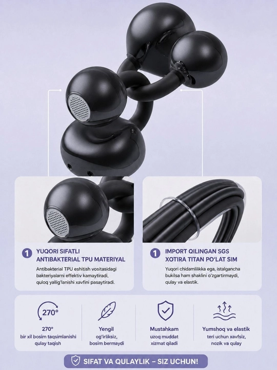 Simsiz bluetooth quloqchinlar Q71 sensorli Bluetooth 6.1 LED displeyli