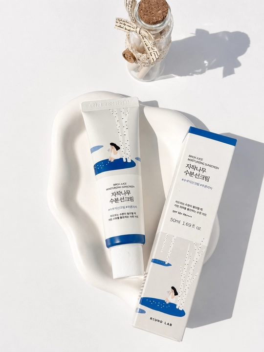 Quyoshdan himoya qiladigan krem Round Lab Birch Juice Moisturizing Sunscreen SPF50+ PA+ - 