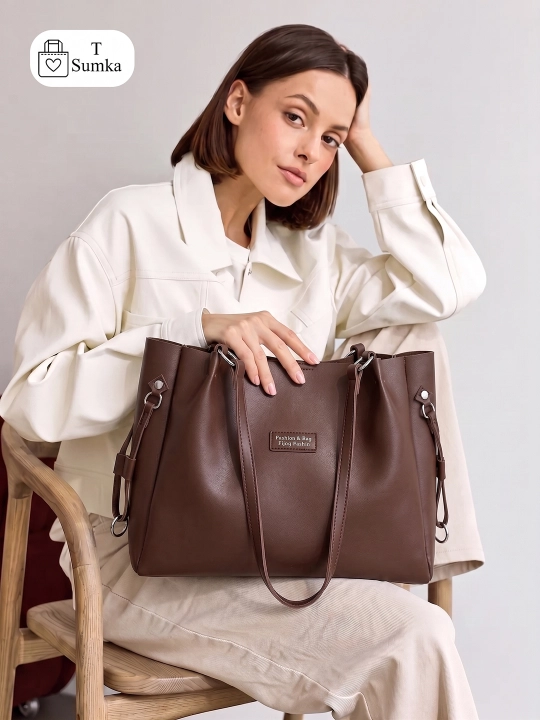 Ayollar sumkasi Fashion & Bag, A4, kundalik va o'qish uchun, sifatli charm