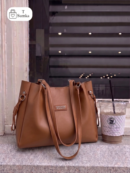 Ayollar sumkasi Fashion & Bag, A4, kundalik va o'qish uchun, sifatli charm
