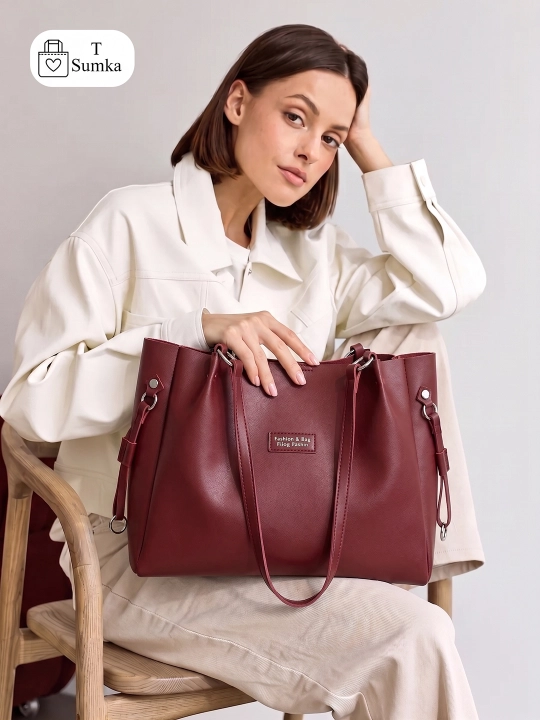 Ayollar sumkasi Fashion & Bag, A4, kundalik va o'qish uchun, sifatli charm